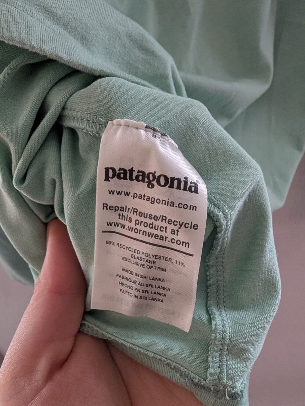 Patagonia Mint Green Women's Long-Sleeve Quarter-Zip - Picture 6 of 6